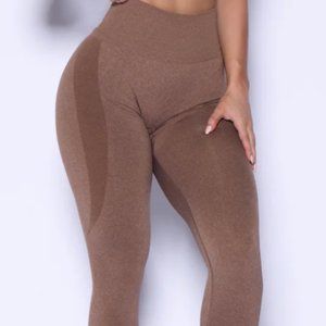 Brown Pchee Bum Seamless Leggings